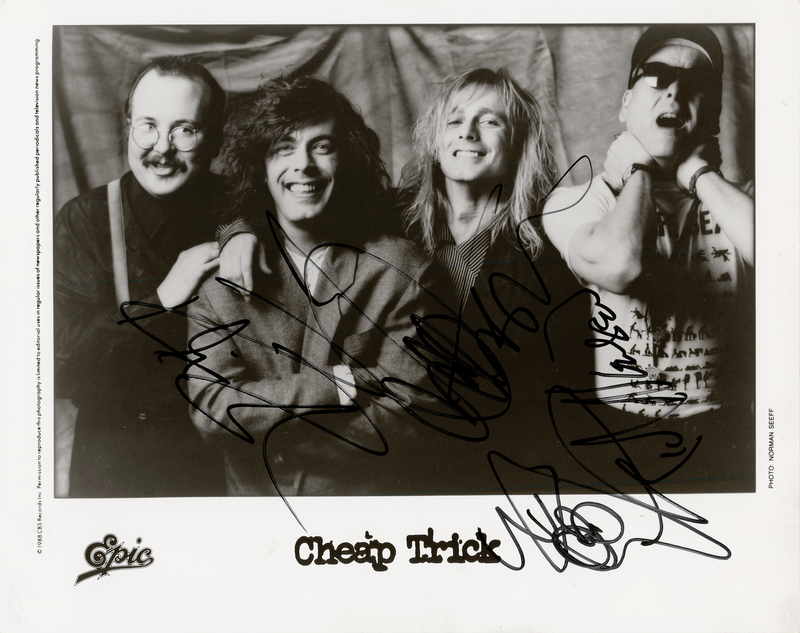 Lot 554 Cheap Trick Signed Photograph