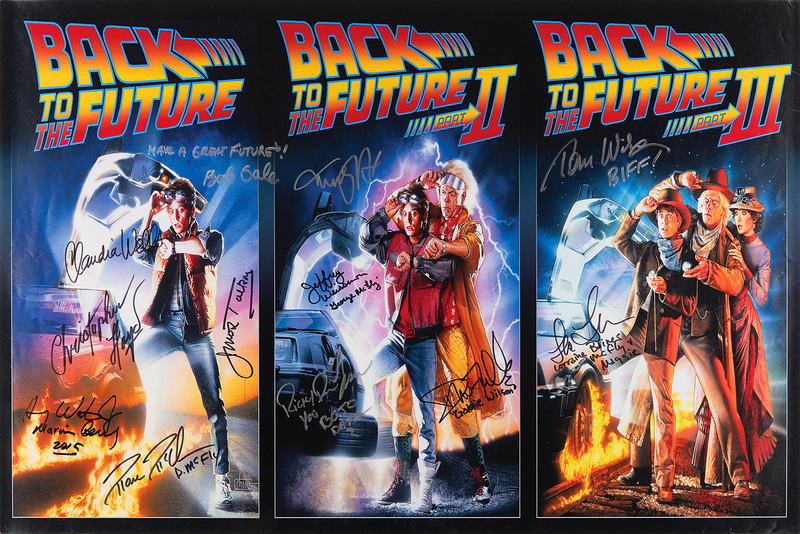 Lot 654 Back to the Future Cast-Signed (12) Oversized Signed Photograph