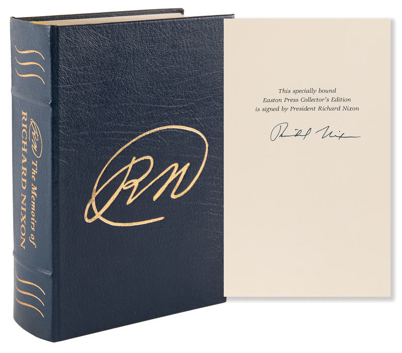 Lot 85 Richard Nixon Signed Book - The Memoirs of Richard Nixon