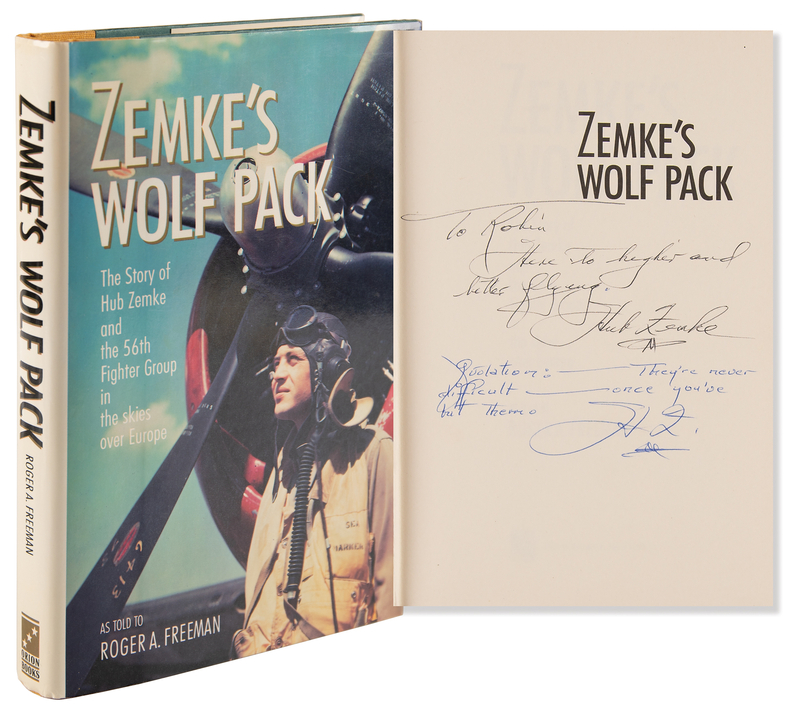 Lot 380 WWII Flying Aces (4) Signed Book