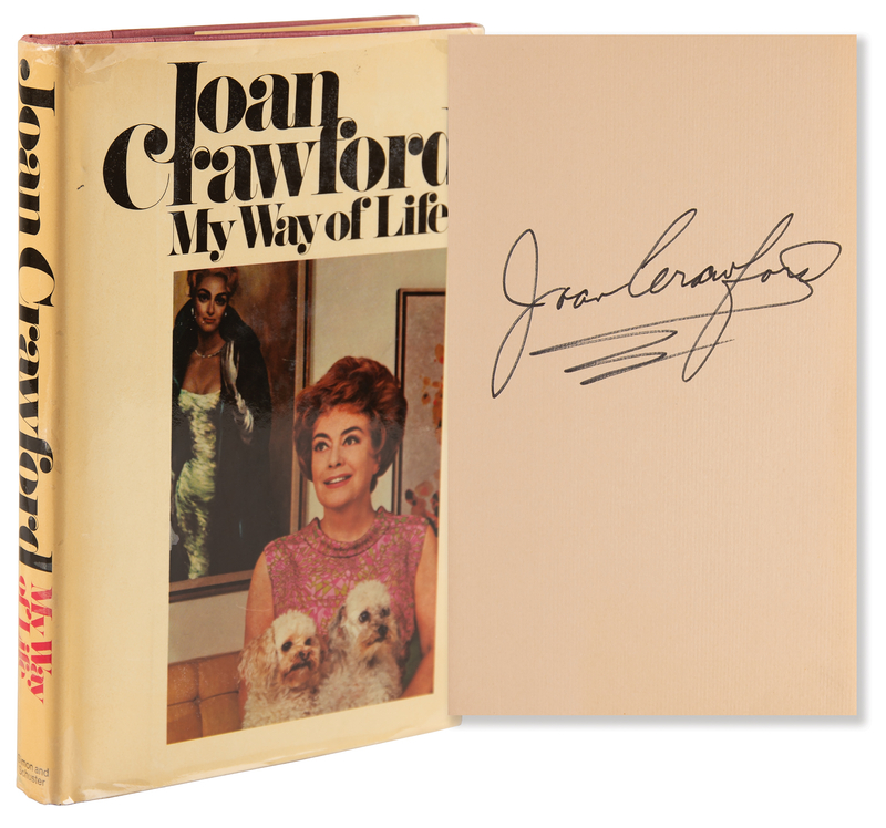 Lot 676 Joan Crawford Signed Book - My Way of Life