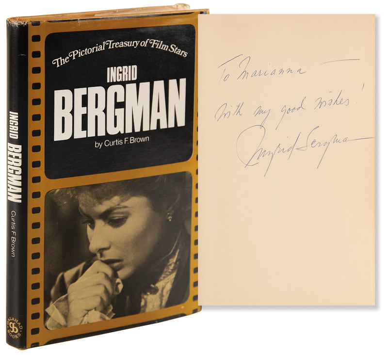 Lot 661 Ingrid Bergman Signed Book - Ingrid Bergman