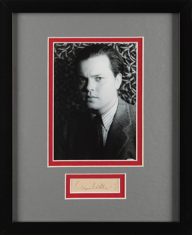 Lot 760 Orson Welles Signature