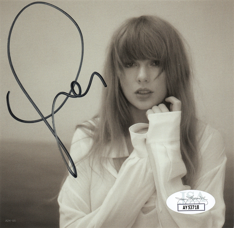 Lot 639 Taylor Swift Signed CD Insert - The Tortured Poets Department