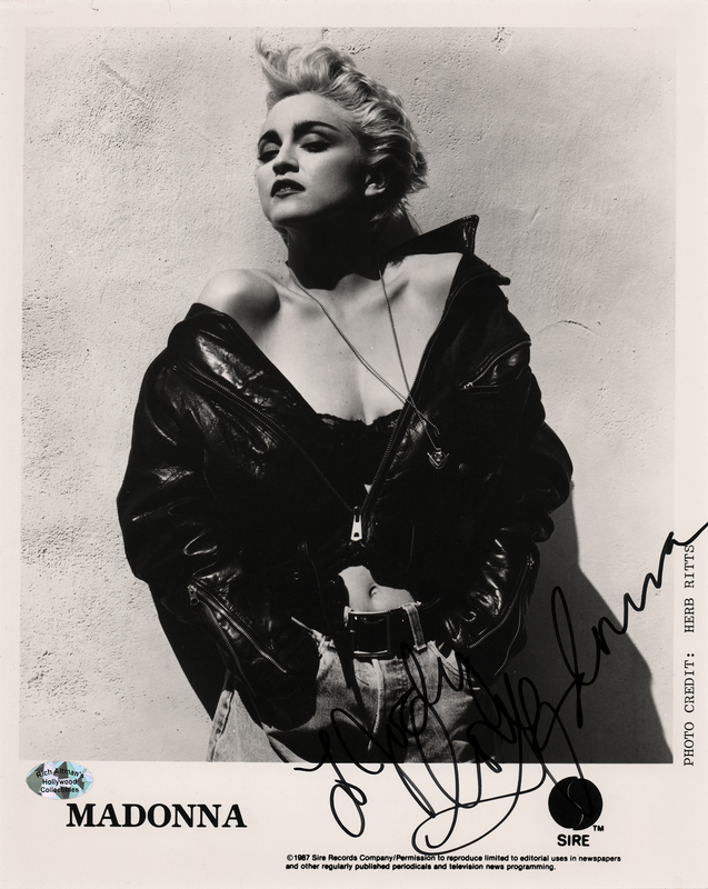 Lot 633 Madonna Signed Photograph