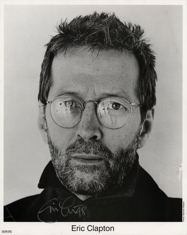 Lot 555 Eric Clapton Signed Photograph