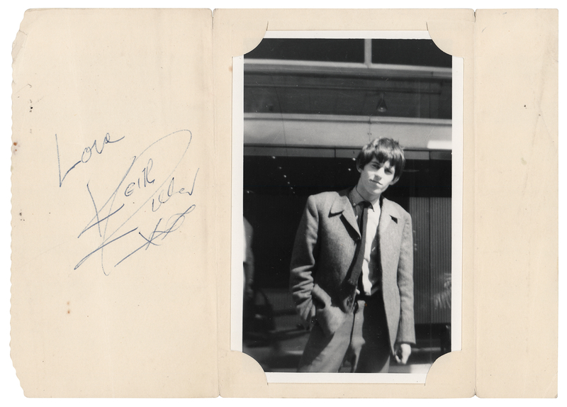 Lot 603 Rolling Stones: Keith Richards Signature and Candid Photograph (1963)