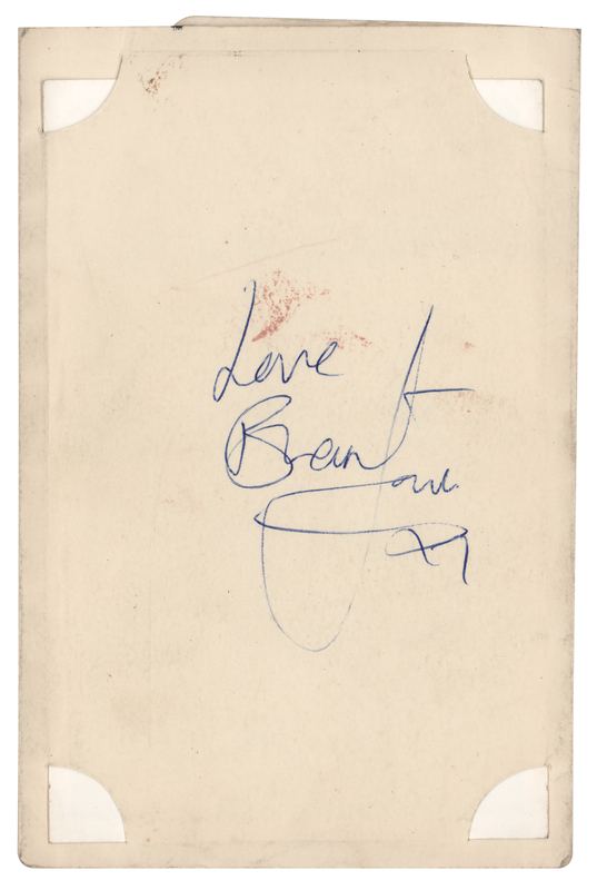 Lot 602 Rolling Stones: Brian Jones Signature and Candid Photograph (1963)