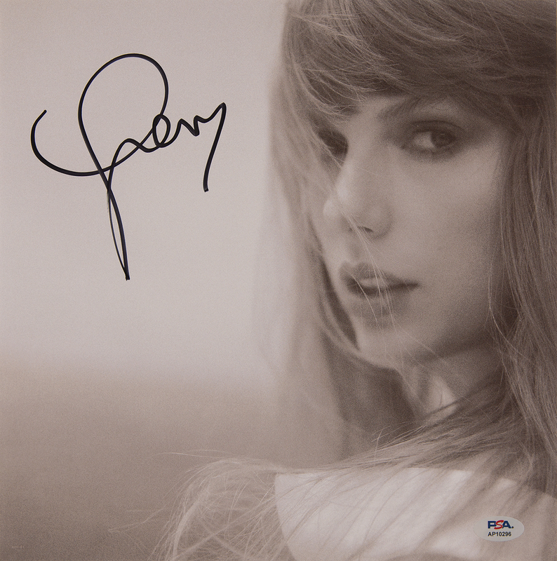 Lot 638 Taylor Swift Signed Album Insert Print