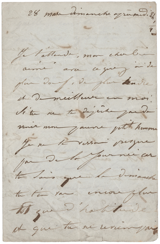 Lot 475 Victor Hugo: Juliette Drouet Autograph Letter Signed to Hugo: 