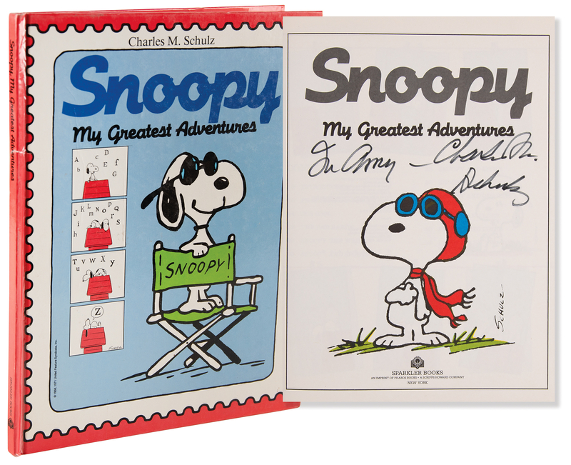 Lot 462 Charles Schulz Signed Book - Snoopy: My Greatest Adventures