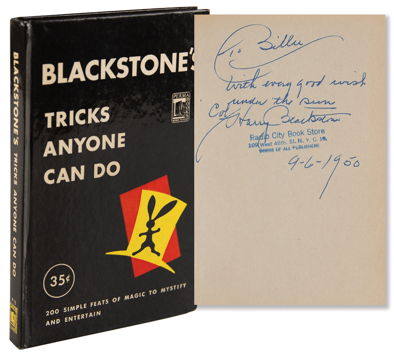 Lot 663 Harry Blackstone, Sr. Signed Book - Blackstone's Tricks Anyone Can Do