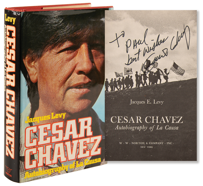 Lot 194 Cesar Chavez Signed Book - Autobiography of La Causa