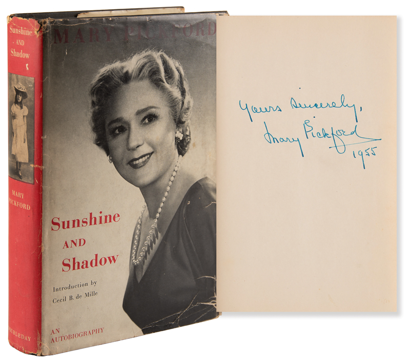 Lot 730 Mary Pickford Signed Book - Sunshine and Shadow