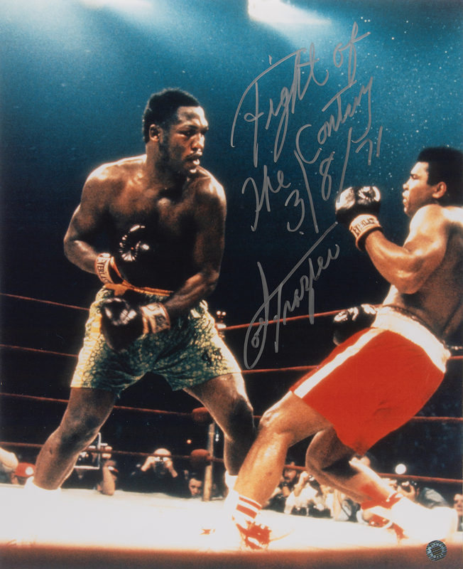 Lot 790 Joe Frazier Oversized Signed Photograph: 