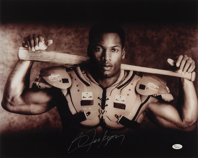 Lot 792 Bo Jackson Signed Oversized Photograph