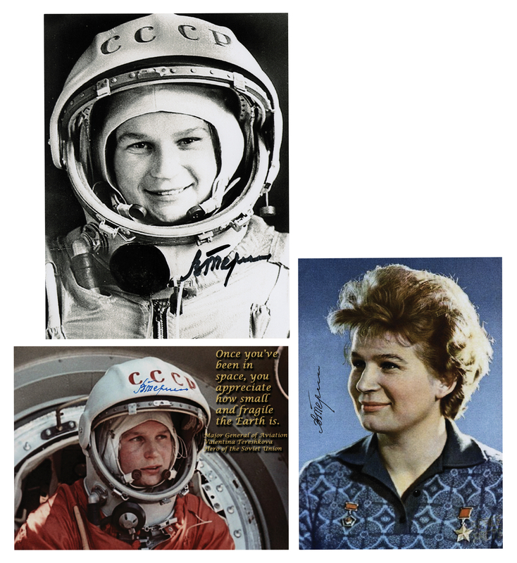Lot 430 Valentina Tereshkova (3) Signed Photographs