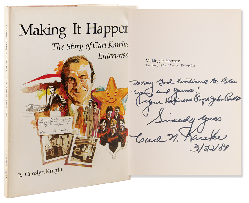 Lot 223 Carl Karcher Signed Book - Making It Happen