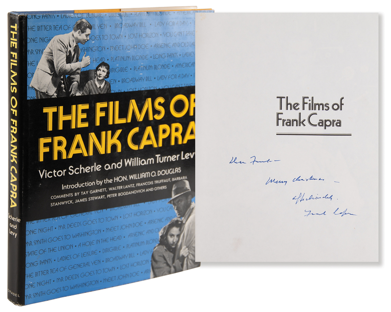 Lot 673 Frank Capra Signed Book - The Films of Frank Capra