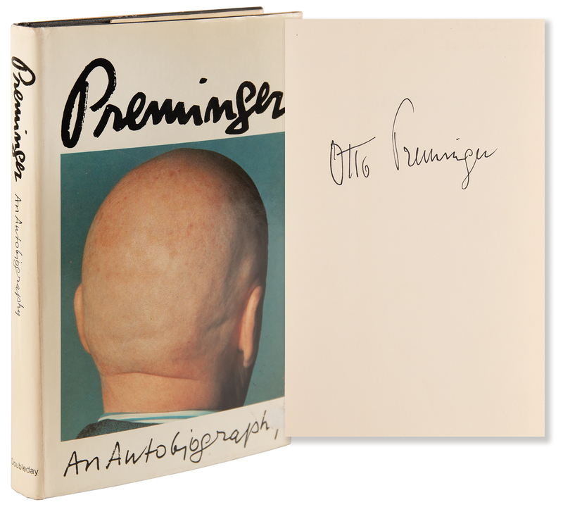 Lot 731 Otto Preminger Signed Book - Preminger: An Autobiography