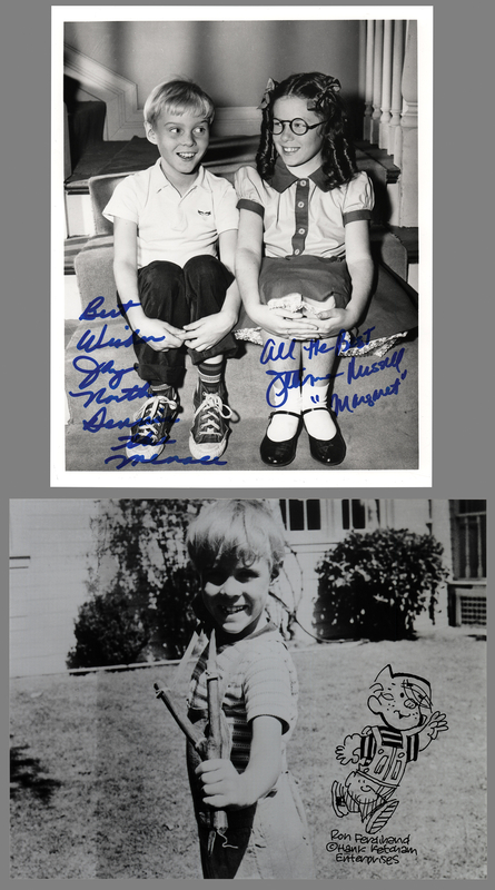 Lot 678 Dennis the Menace (2) Signed Photographs