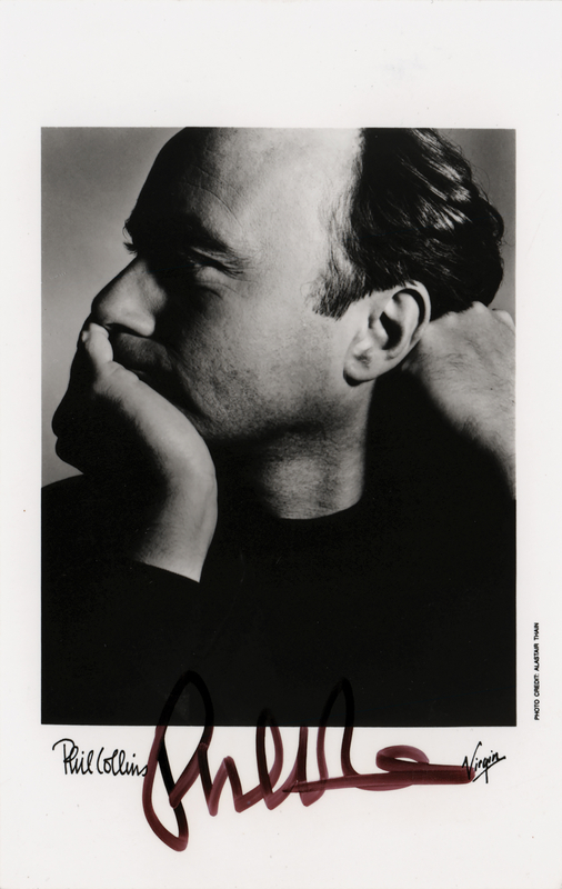 Lot 559 Phil Collins Signed Photograph