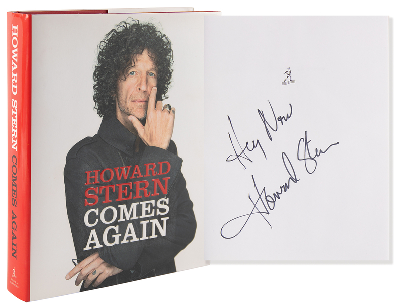 Lot 749 Howard Stern Signed Book - Howard Stern Comes Again