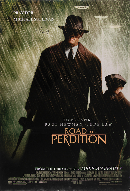 Lot 691 Tom Hanks Signed Poster - Road to Perdition (27˝ x 40˝)