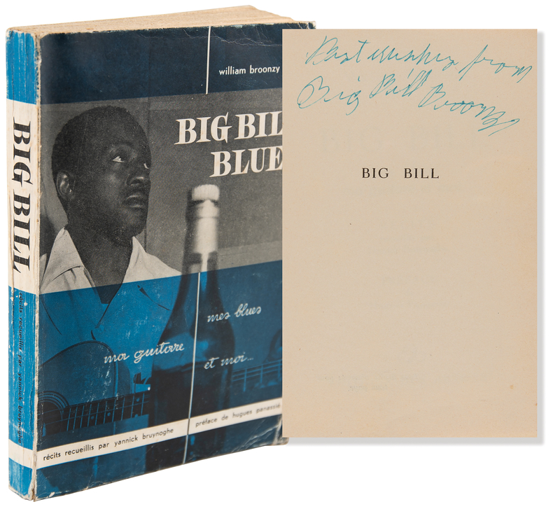 Lot 520 Big Bill Broonzy Signed Book - Big Bill Blues