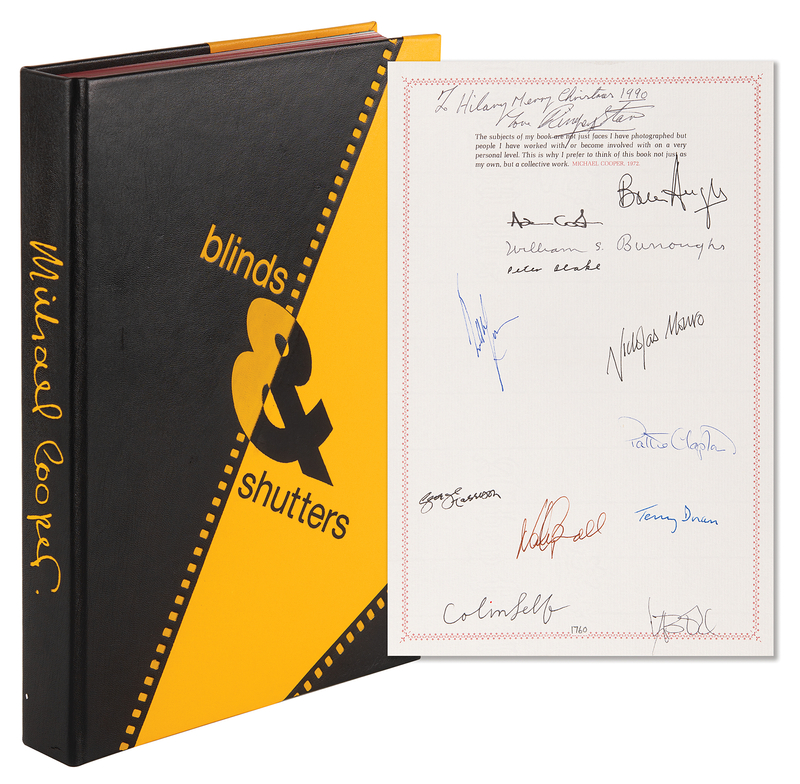 Lot 496 Beatles: George Harrison, Ringo Starr, and Others Signed Genesis Book - Blinds & Shutters (Ltd. Ed. #1760/5000)