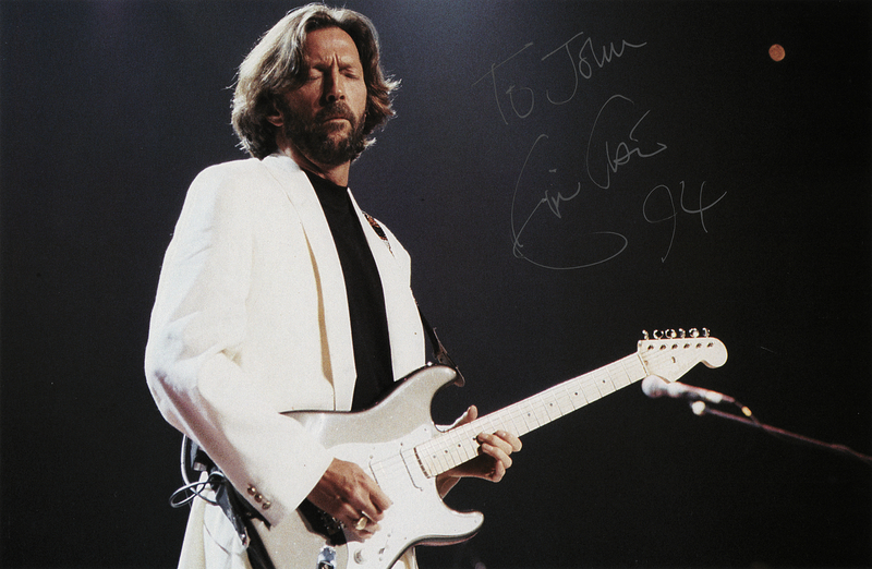 Lot 556 Eric Clapton Signed Photograph