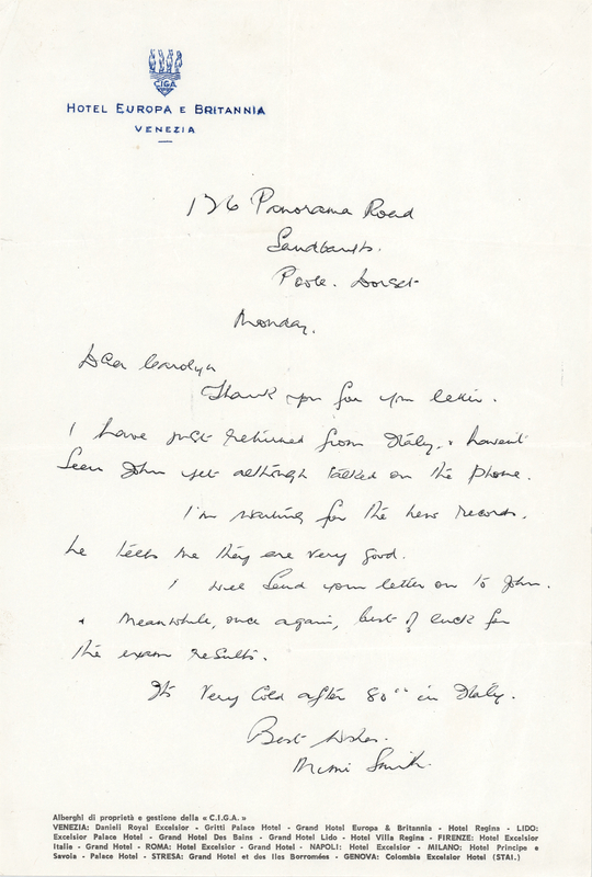 Lot 542 Beatles: Mimi Smith Autograph Letter Signed - 