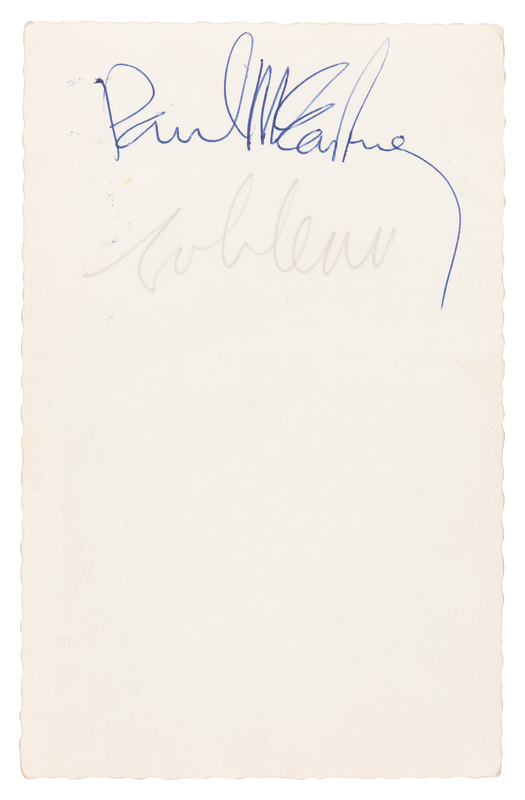 Lot 491 Beatles: John Lennon and Paul McCartney Signed 'Star Pics' Photograph - Obtained at the Lewisham Police Station in Lewisham, London (December 8, 1963)