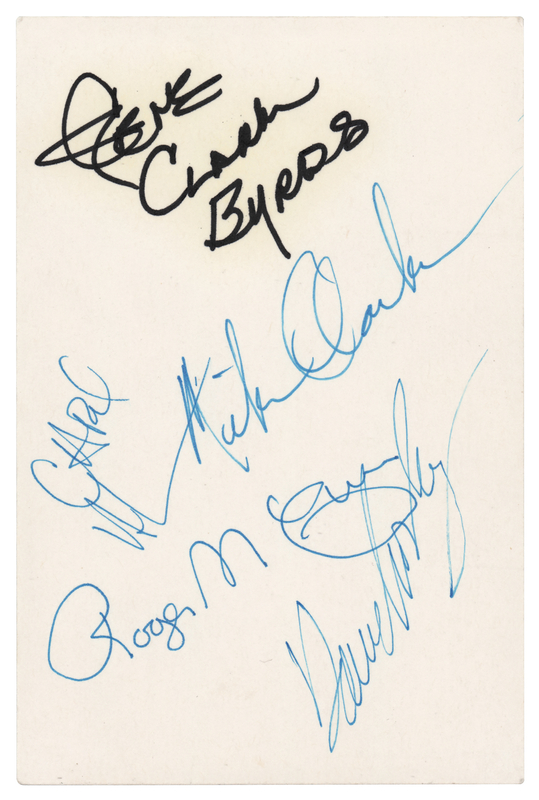 Lot 550 The Byrds Signatures