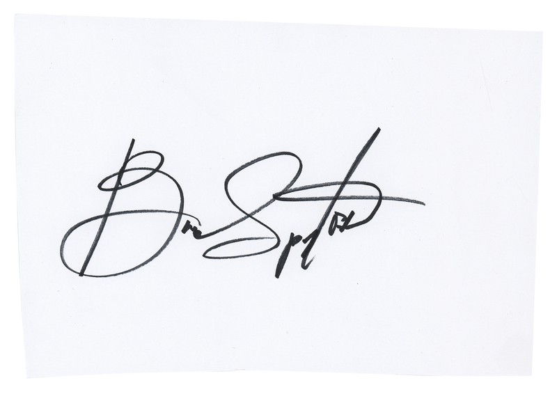 Lot 606 Bruce Springsteen Signature