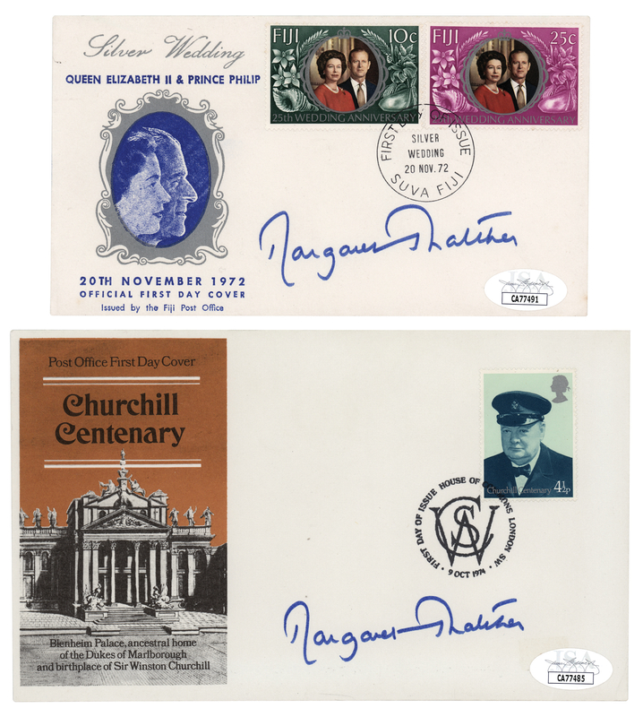 Lot 257 Margaret Thatcher (2) Signed First Day Covers