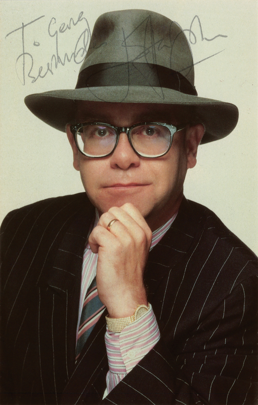 Lot 578 Elton John Signed Photograph