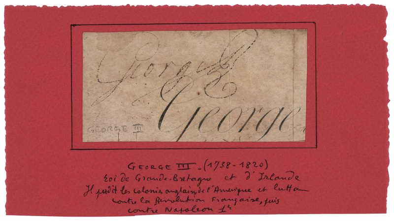Lot 229 King George III Signature