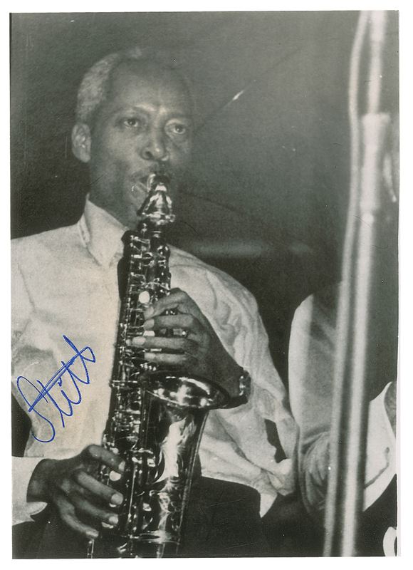 Lot 532 Sonny Stitt Signed Photograph