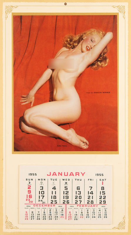 Lot 722 Marilyn Monroe: 'Golden Dreams' Nude Calendar (1955)