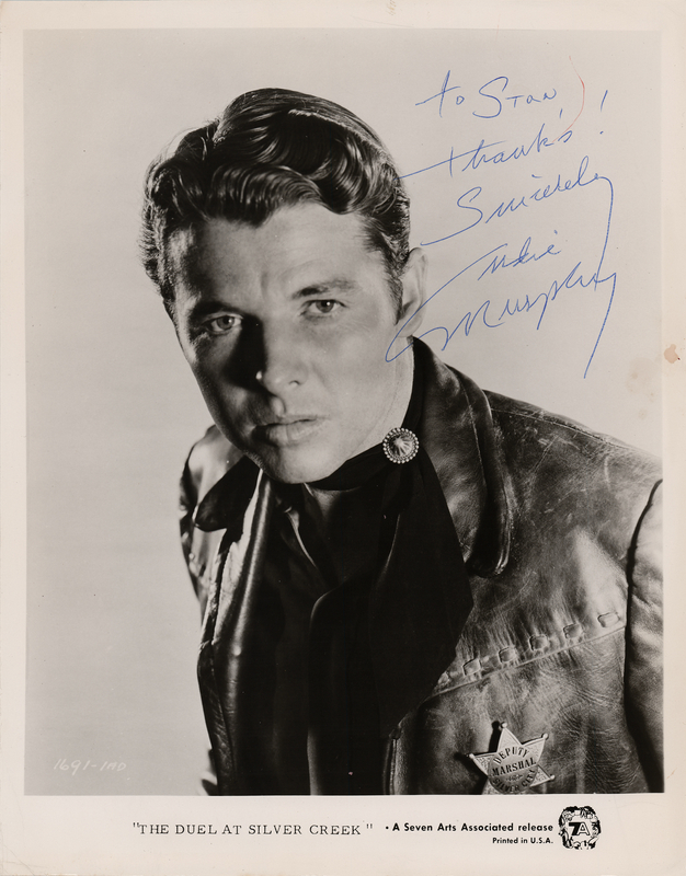Lot 724 Audie Murphy Signed Photograph