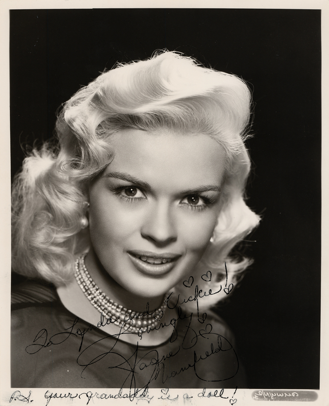 Lot 717 Jayne Mansfield Signed Photograph