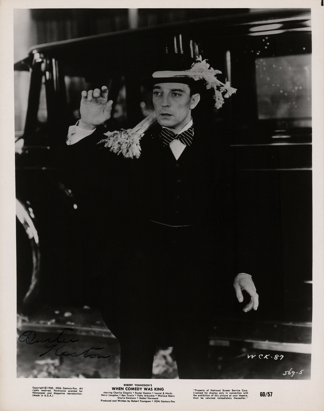 Lot 708 Buster Keaton Signed Photograph