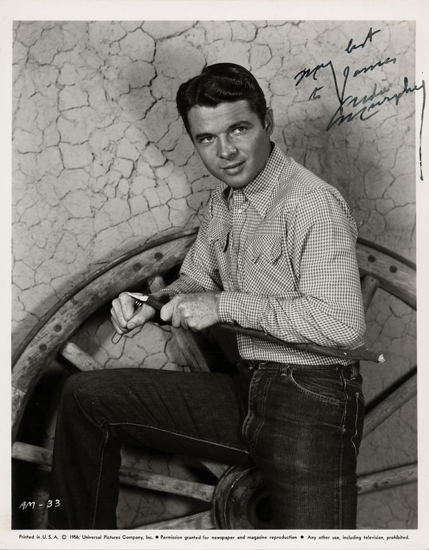 Lot 725 Audie Murphy Signed Photograph