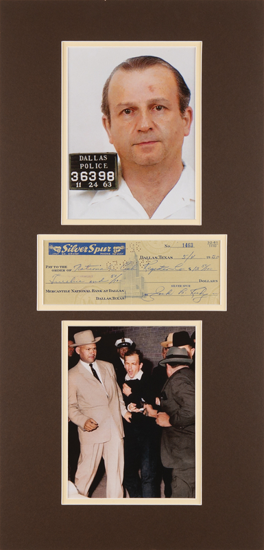 Lot 249 Jack Ruby Signed Check