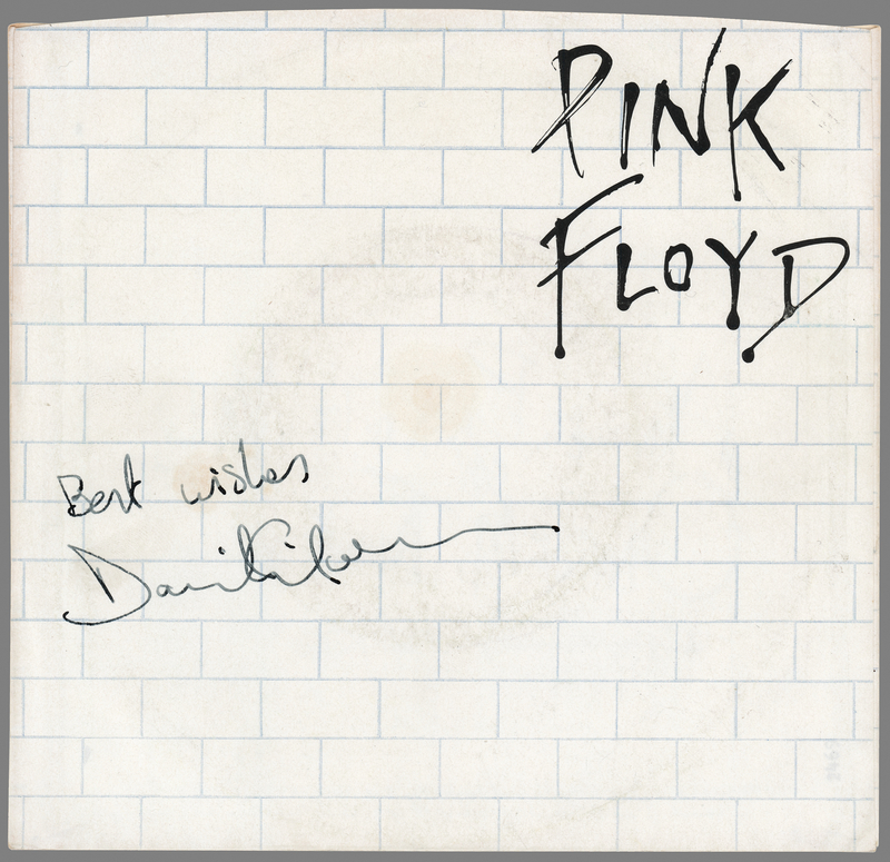 Lot 594 Pink Floyd: David Gilmour Signed 45 RPM Record Sleeve - 'Another Brick in the Wall, Part II'