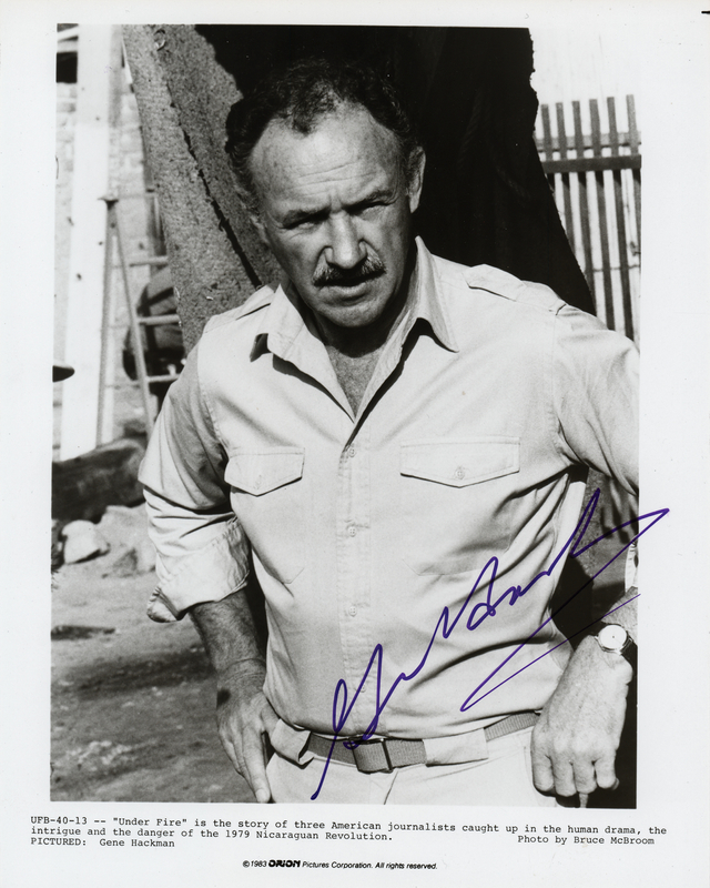 Lot 689 Gene Hackman Signed Photograph
