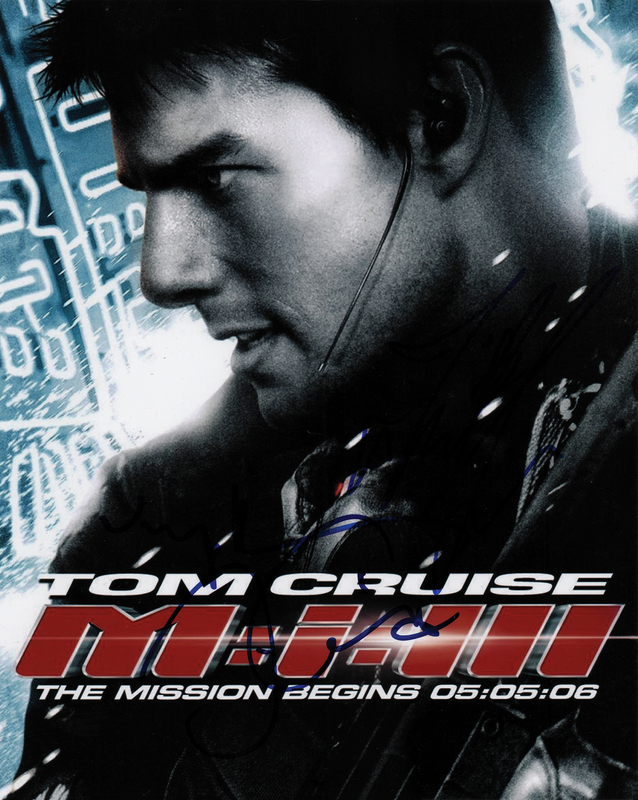 Lot 720 Mission: Impossible: Tom Cruise, Ving Rhames, and Jonathan Rhys Meyers Signed Photograph