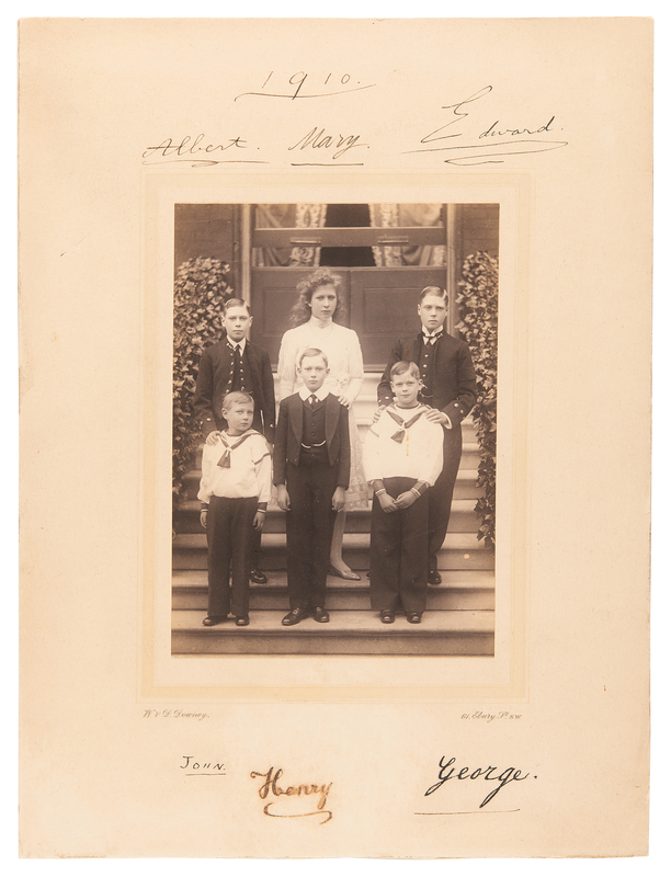 Lot 155 King George V's Children Signed Photograph