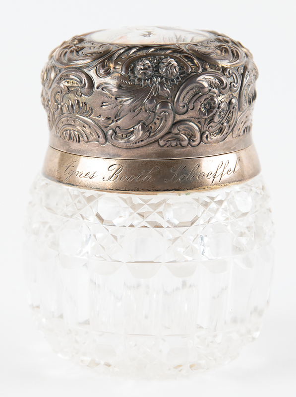 Lot 642 Agnes Booth's Crystal-and-Silver Perfume Jar